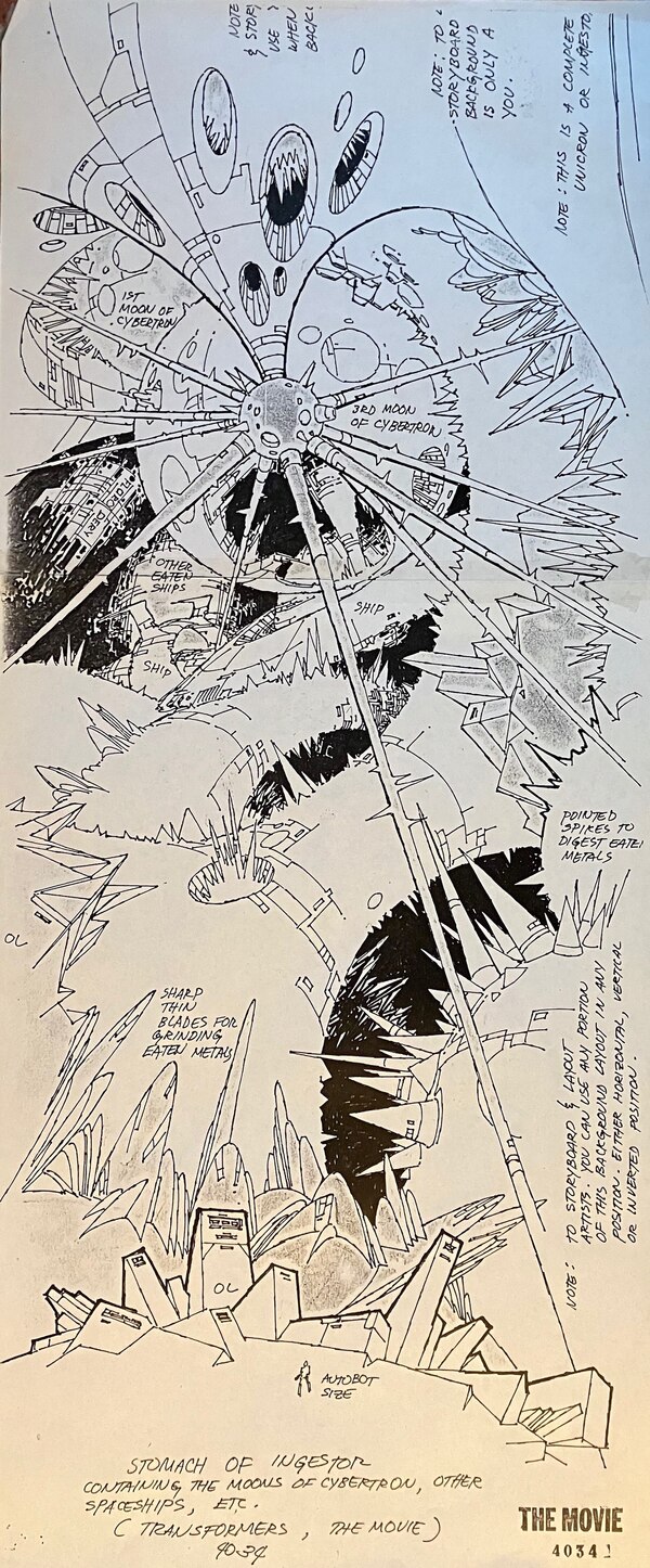 Transformers The Movie 1986 Concept Art Drawing Unicron Ingestor Stomach 1 (14 of 15)